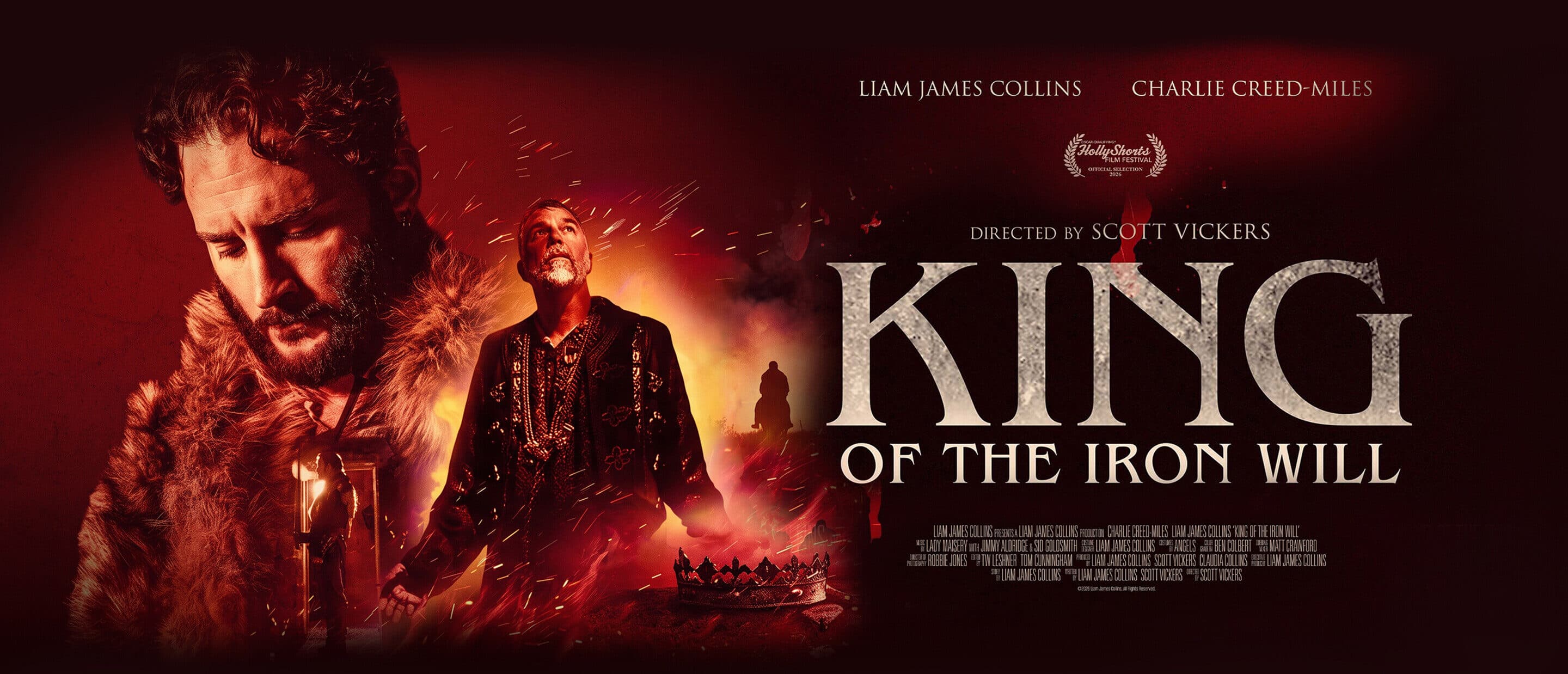 King of the Iron Will - a battle-scarred king confronts his defeated enemy